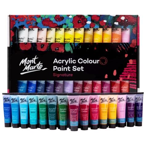 Mont Marte Signature Paint Set Acrylic Paint 48pc X 36ml Tubes