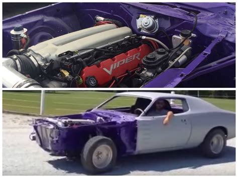 1972 Dodge Charger Restomod Gets Viper V10 Engine Plum Crazy Finish