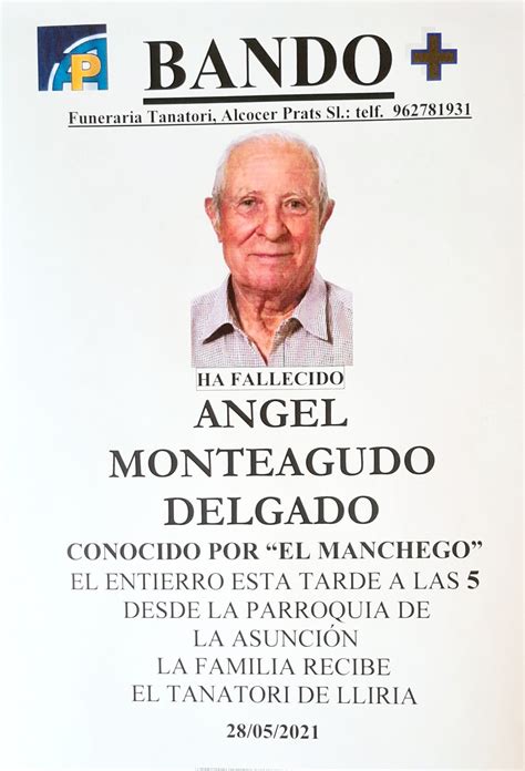 Necrològica Ángel Monteagudo Delgado conegut per El Manchego La