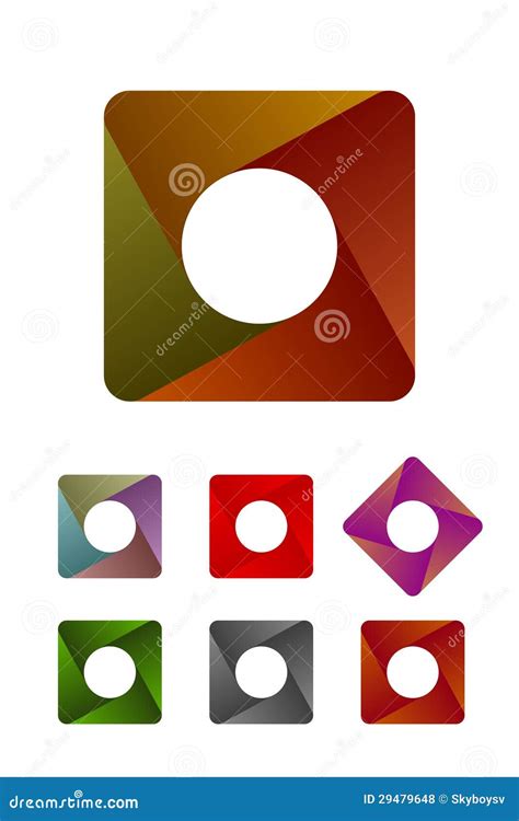 Design Rounded Logo Rectangle Element. Royalty Free Stock Photos ...