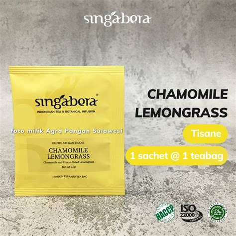 Jual Chamomile Lemongrass Tea Singabera Teh Celup Bunga Kamomil Sereh