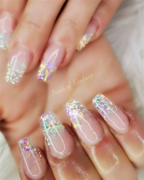 Encapsulated Glitter Nail Designs Nails Glitter