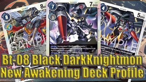 Digimon Tcg Black Darkknightmon Jogress Deck New Awakening Bt