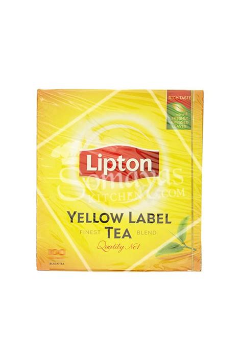 Lipton Yellow Label Tea 100 Bags 200g • Hallans