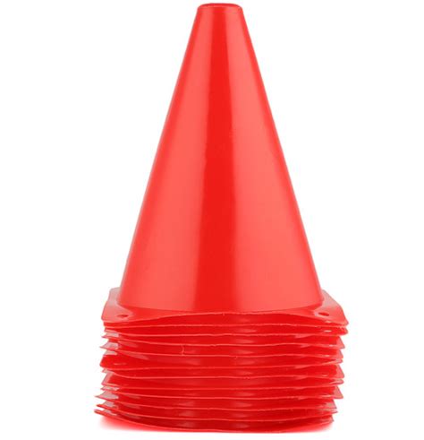 7 Plastic Traffic Cones Multipurpose Construction Theme Party Sports