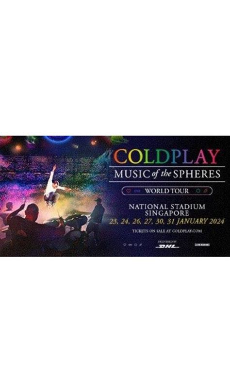 Coldplay Music Of The Spheres Ticket Tickets Vouchers Event