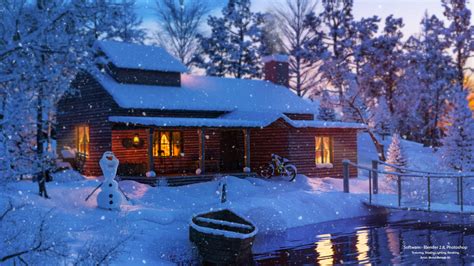 Winter Cozy House Wallpapers - Wallpaper Cave