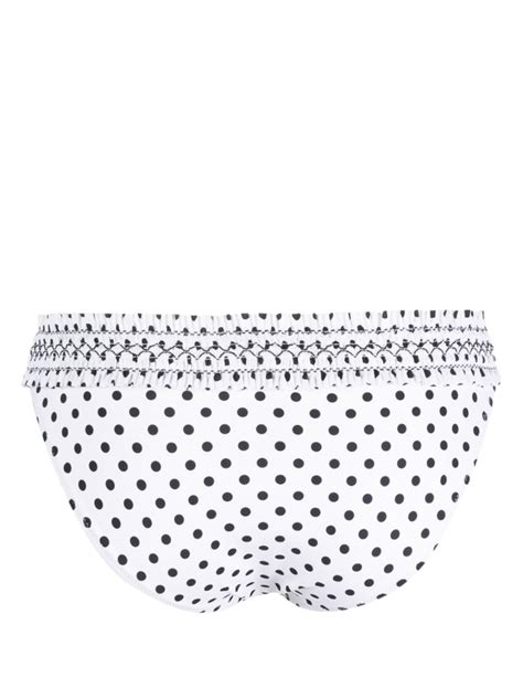 Tory Burch Polka Dot Bikini Bottom White FARFETCH HK