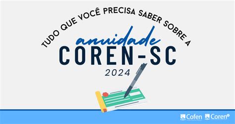 Anuidade Coren Sc Profissionais Podem Pagar Desconto De