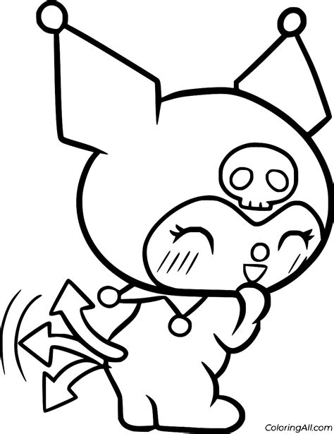 Kuromi Titter Coloring Page ColoringAll