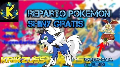 REPARTO LYCANROC CREPUSCULAR SHINY 6 IVS COMPETITIVO Y Sorteo De