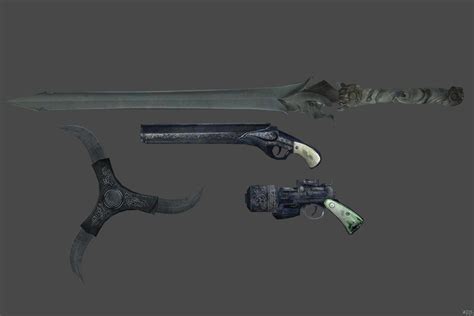 'DMC: Devil May Cry' Weapons pack by lezisell on DeviantArt