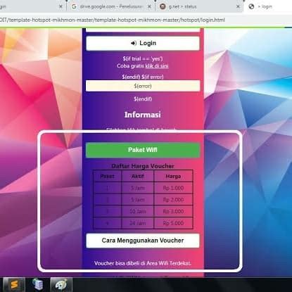 Detail Mikrotik Voucher Template Html Koleksi Nomer