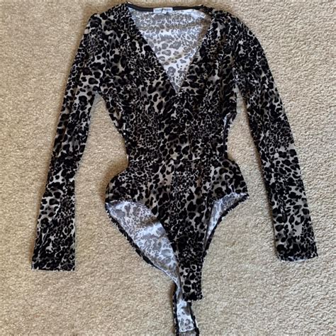 Black N White Grey Cheetah Print Charlotte Russe Depop