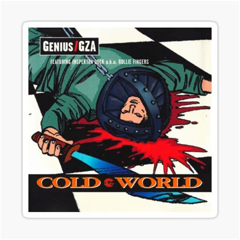 "Genius GZA Cold World" Sticker for Sale by VidaHipHop | Redbubble