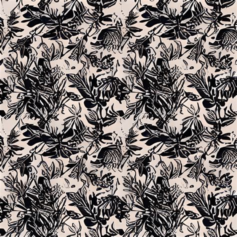 Antique Botanical Illustration Seamless Pattern Creative Fabrica