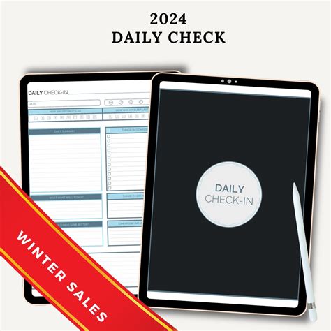 Daily Check In Journal Printable Pdf Self Care Daily Check In Journal