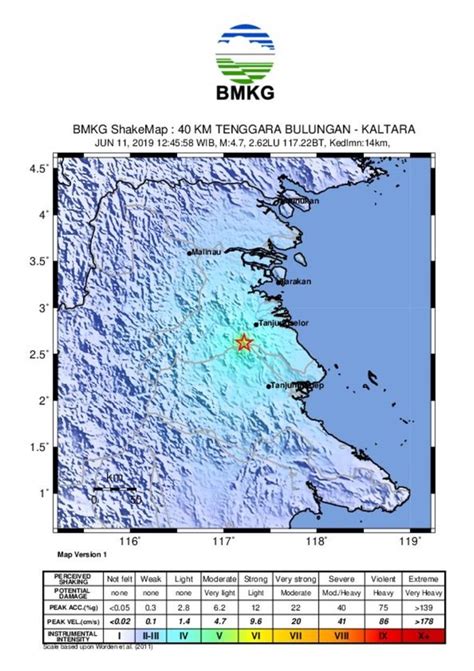 Gempa Berkekuatan M Di Kalimantan Utara Dipicu Sesar Aktif