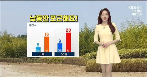 날씨 울산 낮동안 포근큰 일교차 유의