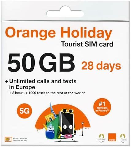 Orange Holiday Europe Prepaid Sim Card Gb Internet Data In G Lte