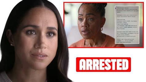 Doria Ragland Arrest And Charge Meghan Tried To Hide Her Mother S