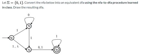 Solved Let Convert The Nfa Below Into An Chegg