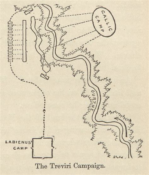 Map: the Treveri Campaign by T.A. Dodge | Dickinson College Commentaries