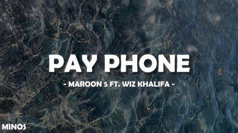 Maroon 5 Ft Wiz Khalifa Payphone Lyrics YouTube