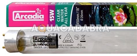 Arcadia Uv Bulb Genuine Uvc Lamp Filter Tube Spare Ultra Violet Clear