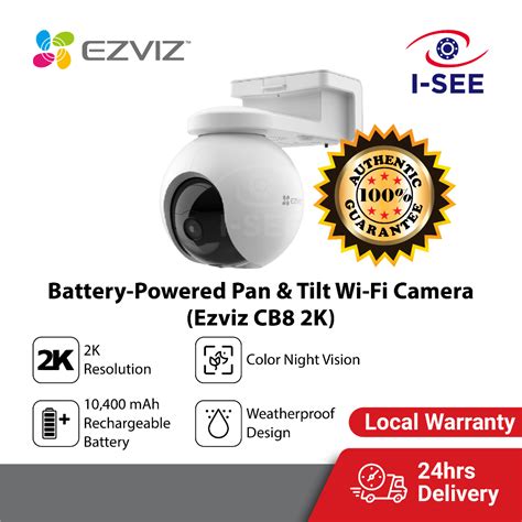 Ezviz CB8 2K Rechargeable Battery Powered Pan Tilt Wifi Camera Human