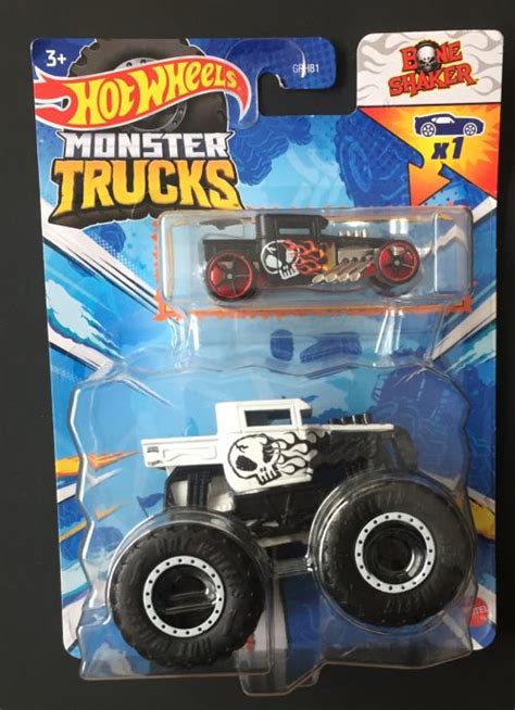 Hot Wheels Monster Truck Grh Bone Shaker Bone Shaker Bijeli