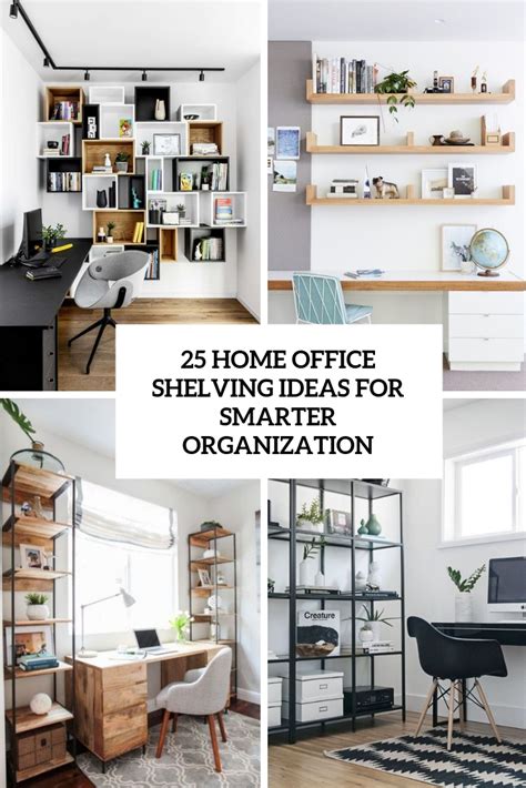 25 Home Office Shelving Ideas For Smarter Organization - DigsDigs