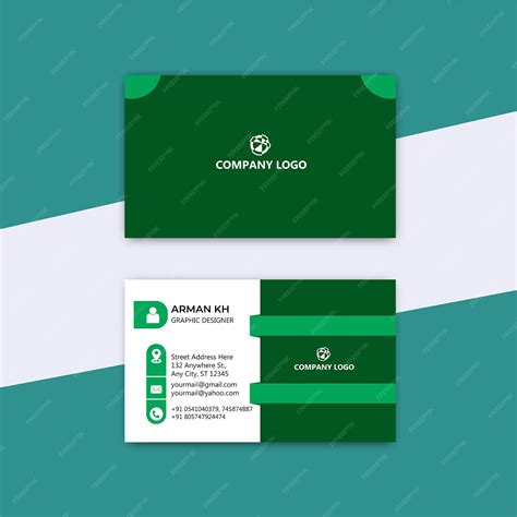 Premium Vector Professional Business Card Template 4