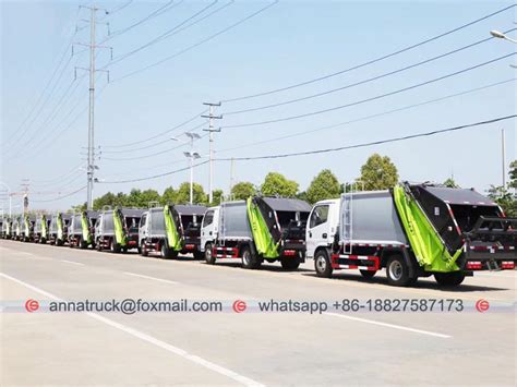 To Africa 12 Units Dongfeng Compactor Garbage Truck