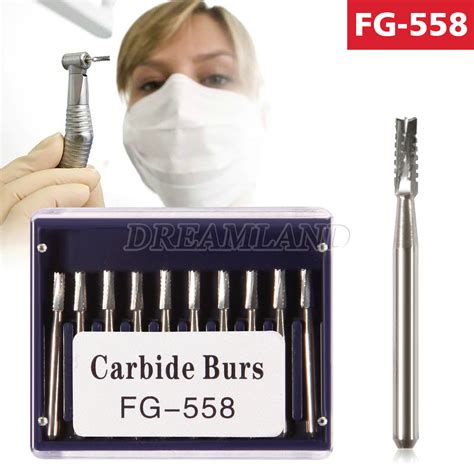 Box Dental Fg Ra Tungsten Carbide Burs Round Type For High Speed