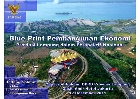 Blue Print Pembangunan Ekonomi Provinsi Lampung Dalam Perspektif