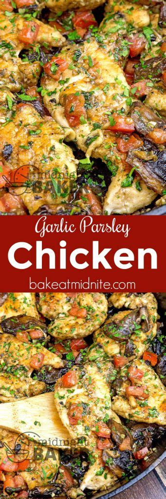 Garlic Parsley Chicken - The Midnight Baker