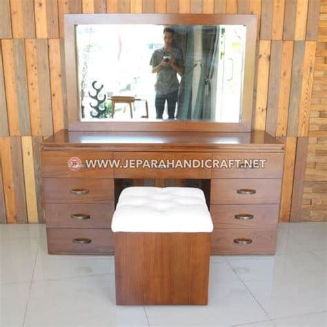 Jual Meja Rias Minimalis Eka Kayu Jati Jepara Terbaru Murah