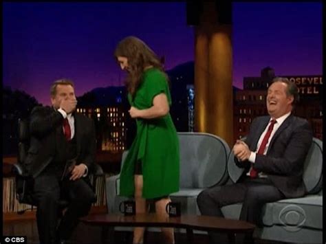 Mayim Bialik FLASHES Piers Morgan On The Late Late Show In A Show Of