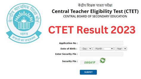 Ctet Result 2023 Download August Exam Scorecard