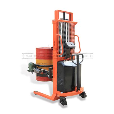 Load Capacity 450kg Height 2300mm Electric Drum Rotator With Scale