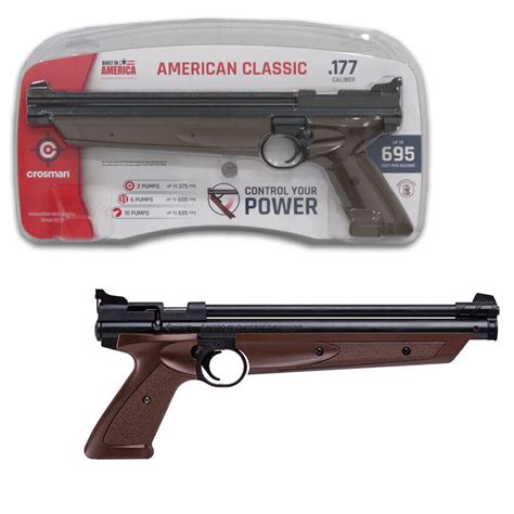 Crosman American Classic Variable Pump Single Shot Air Pistol 177 Cal