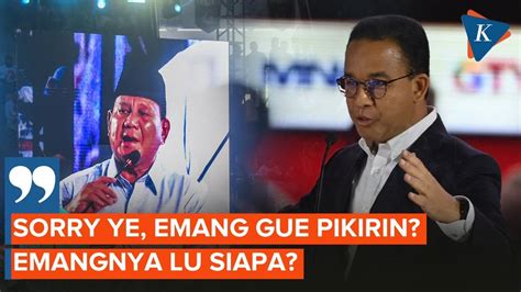 Jelang Debat Capres Pamungkas Prabowo Ungkit Lagi Nilai Dari Anies