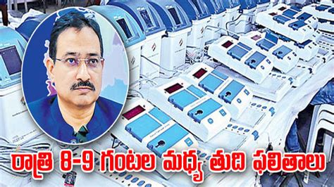 Ap Elections 2024 ఏపీ ఎన్నికల ఓట్ల లెక్కింపు రాత్రి 8 9 గంటల మధ్య తుది ఫలితాలు Andhra