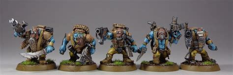 Blue Space Orks Painting Heresy Paintedfigs Miniature Painting Service