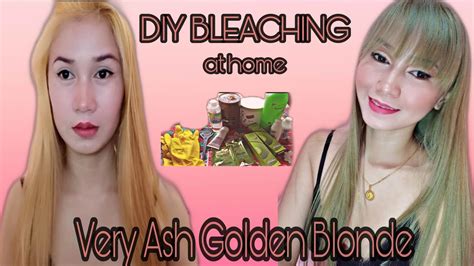 DIY BLEACHING AT HOME VERY ASH GOLDEN BLONDE VLOG 1 YouTube