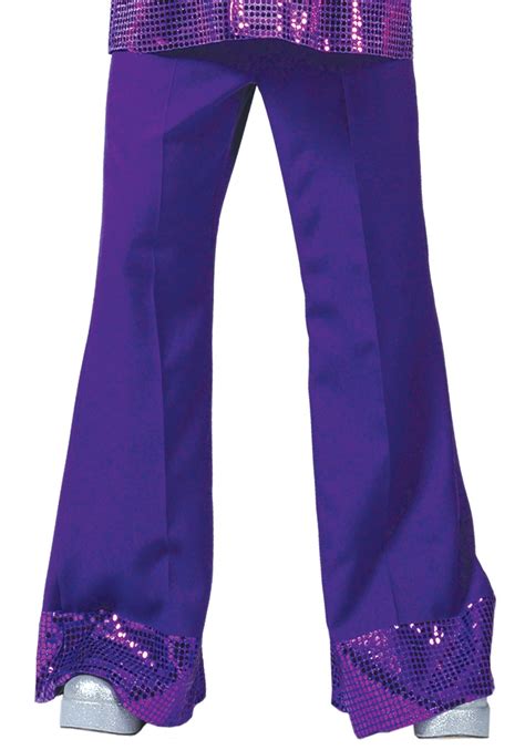 Purple Disco Pants For Men Disco Costume Apparel