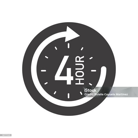 hours  icon  arrow stock illustration  image