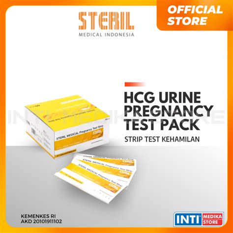 Jual STERIL Strip Test Kehamilan HCG Urine Pregnancy Test Pack