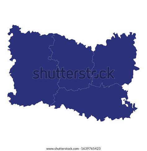 High Quality Map Oise Department France Stock Vector (Royalty Free) 1639765423 | Shutterstock